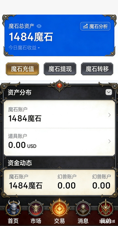 魔域私服高星幻兽面板截图